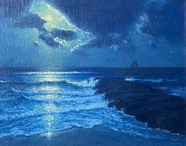 Michael Budden, Moonlight Sailing
oil, 8"" x 10""
MB 1124.03
$1,200