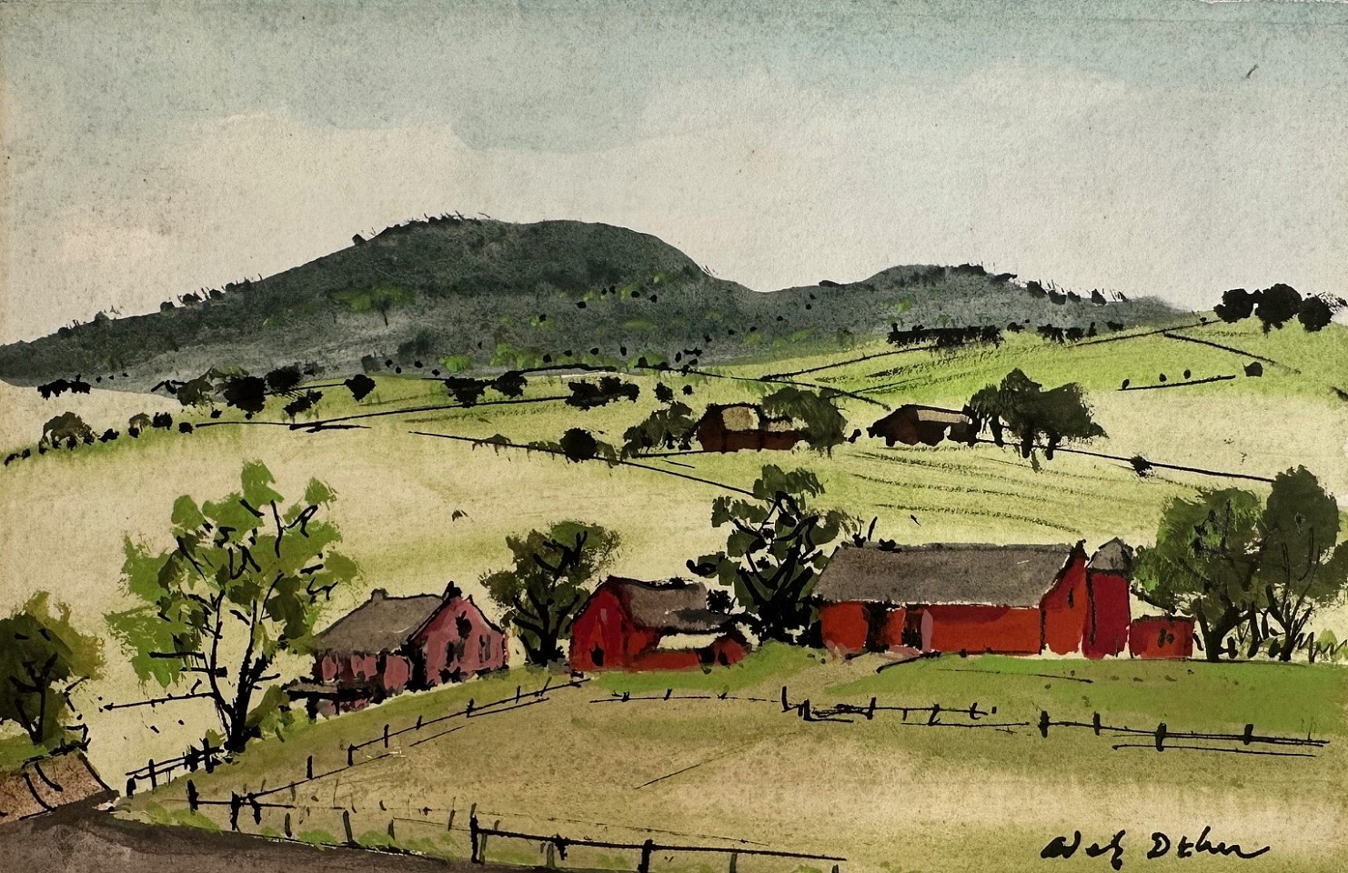 Adolf Arthur Dehn, Farmland, Pennsylvania
watercolor, 5"" x 8""
JCA 6925.02
$1,200