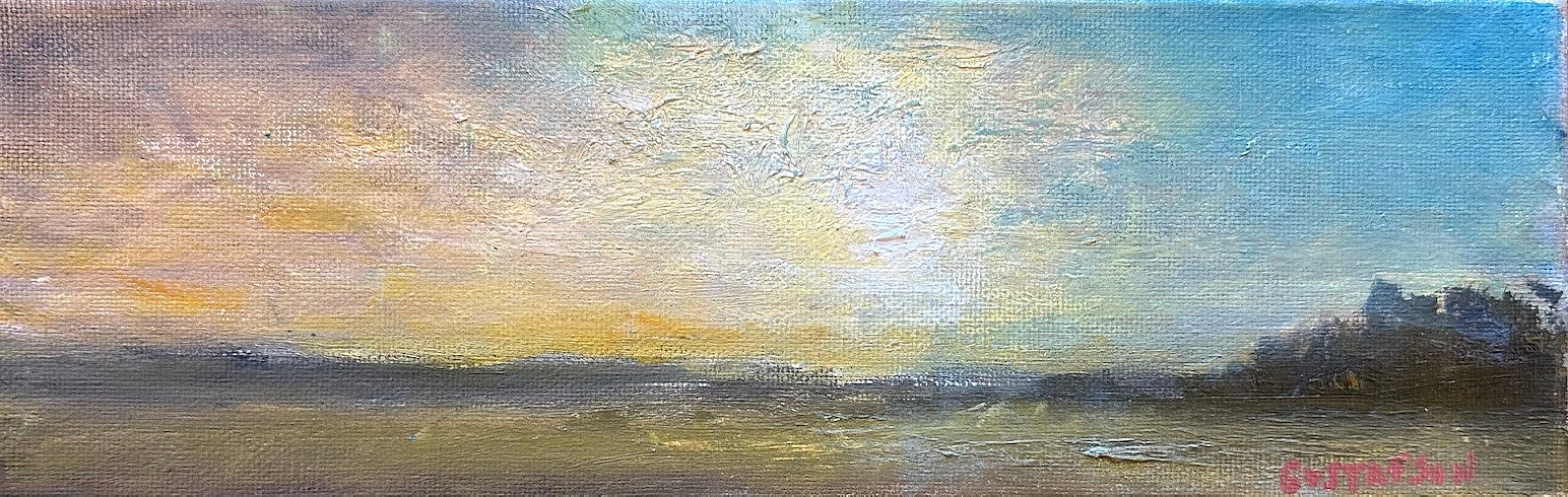 Greg Gustafson, Summer Morning
oil on canvas, 4"" x 12""
GG 1124.04
$650