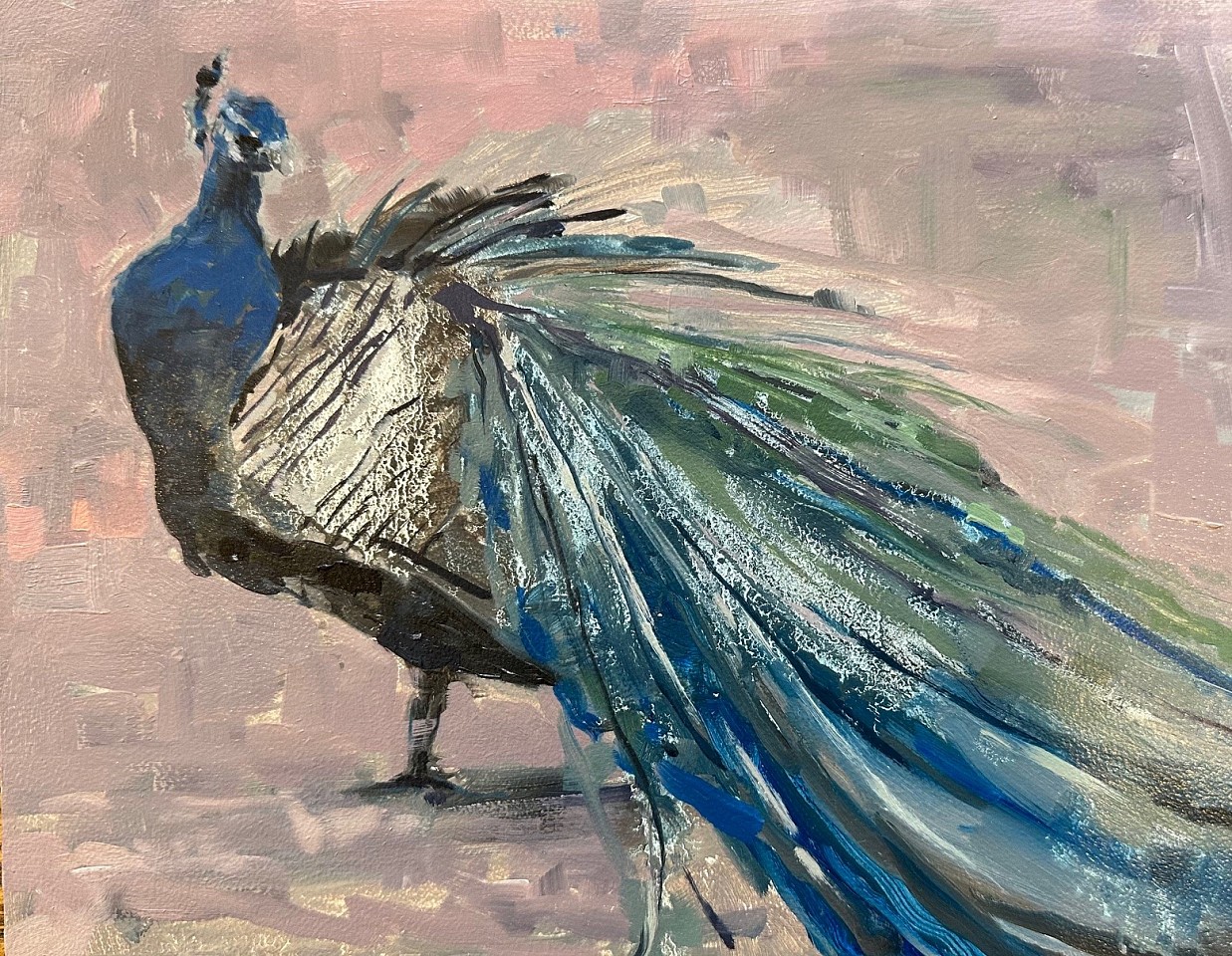 Brian Keith Stephens, Lucky Charm Peacock
oil on copper, 8"" x 10""
BKS 1124.04
$2,200