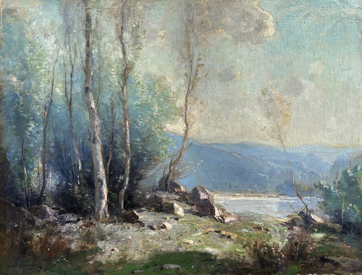 George M. Bruestle, By The Cove, 1923
oil on canvas, 30"" x 40""
JCA 6949
$15,000