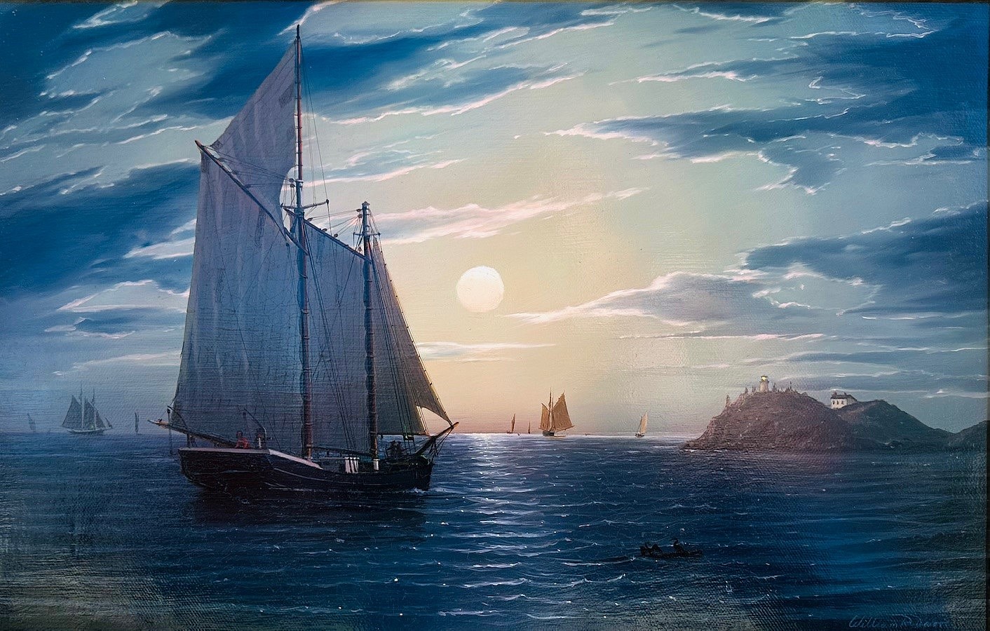 Willam R. Davis, Moonlight, Owl's Head
oil on canvas, 11"" x 17""
SB0325
$18,500