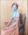 Lydia Eastwick Longacre, Study in Copper and Gold
watercolor on ivory