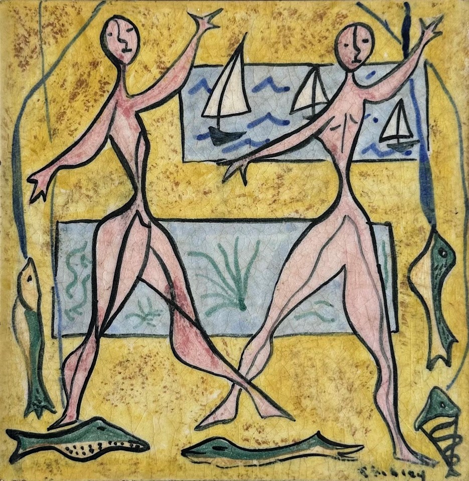 Gertrude Shibley, La Plage
ceramic, 6"" x 6""
JCA 6971
$950