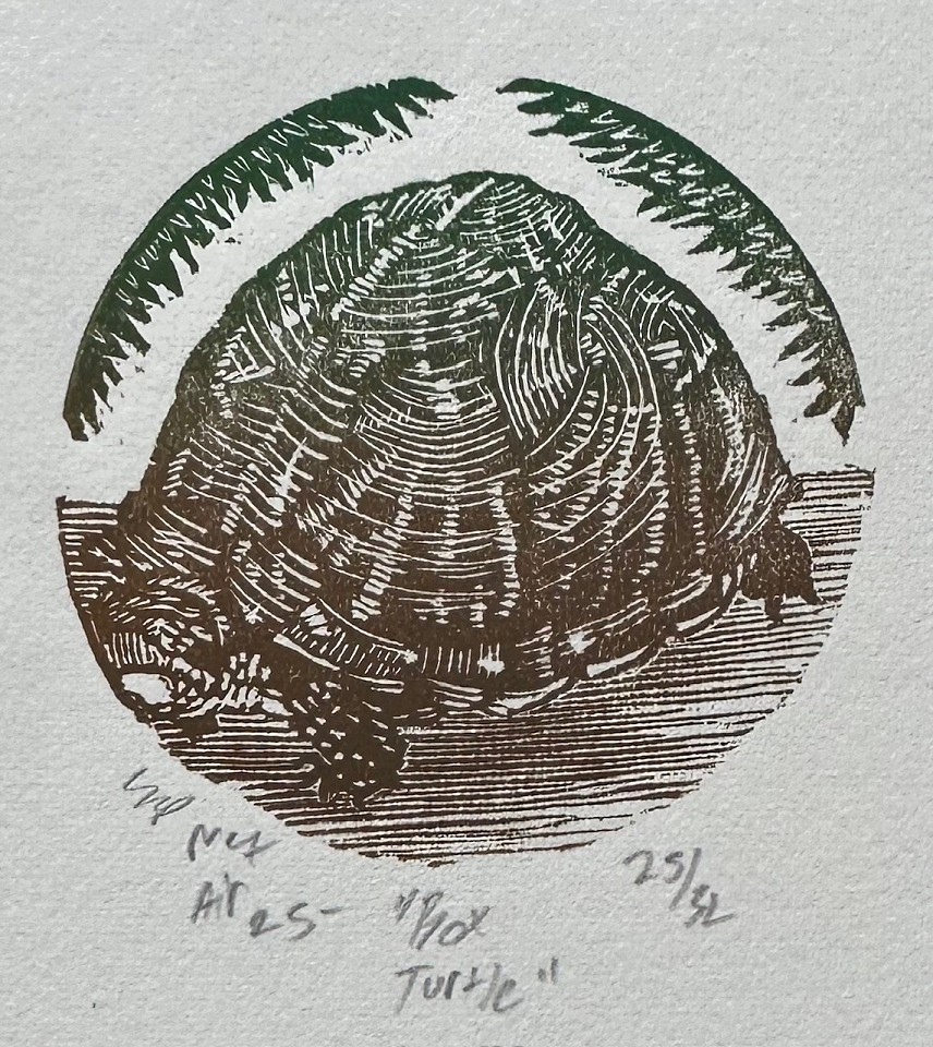 Samuel Swap, Box Turtle
woodblock print, 2"" diameter
SSW 1125.03
$200