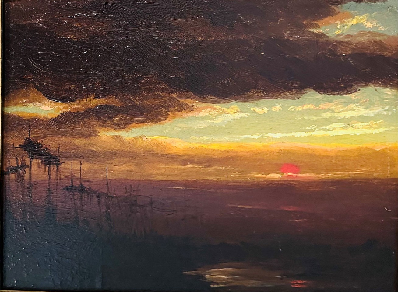 John Williamson, Evening, Sioux Burial Grounds
oil on board, 6 3/4"" x 9""
QFA1125.03
$20,000