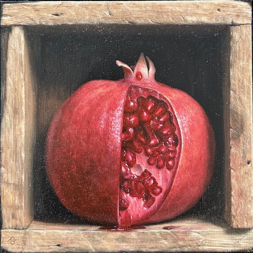 Sean Beavers, Boxed Pomegranate
oil on canvas on panel, 6"" x 6""
JCA 4808
$3,000