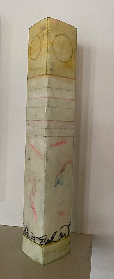 Corey Pressman, Lantern #3
paper, beeswax, resin, and pigment, 18"" x 3"" x 3""
CP1221.3
$850