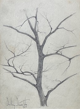 prints/drawings: Bertram G. Bruestle Tree Study I & II