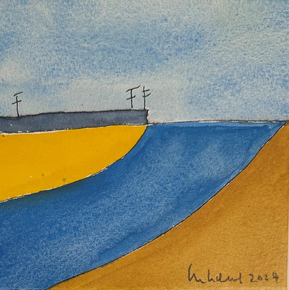 Elizabeth Enders, Blue and Yellow
water color on paper, 5"" x 5""
EE1125.01
$750