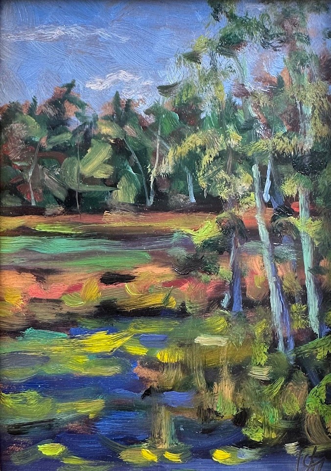 Willard Lustenader, Messerschmidt Pond 1
oil on board, 7"" x 5""
BL 1125.01
$650