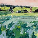 Helen Cantrell, Green Fields
oil on board