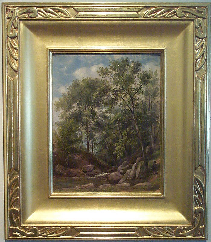 William Rickarby Miller, A Westchester Brook, 1877
oil on board, 9"" x 7""
JCA 6700
$1,500