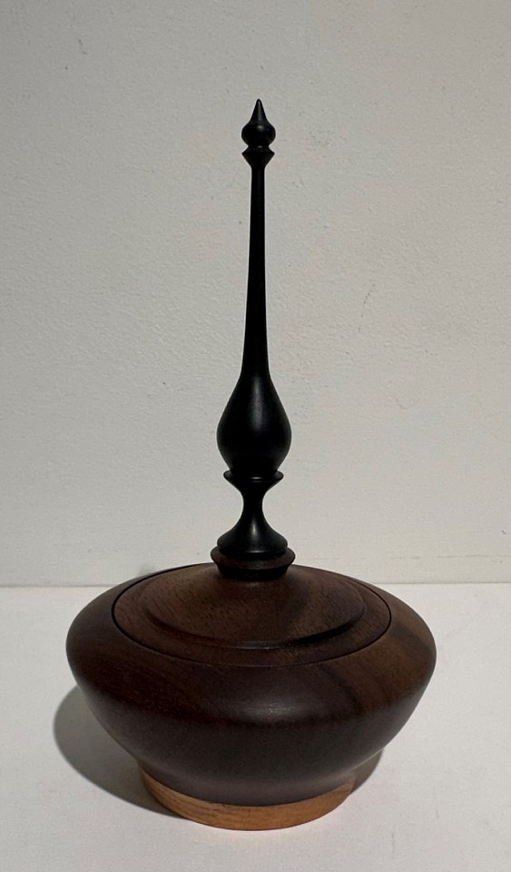Michael Theise, Lidded Vessel II
walnut and ebony, 6 1/2"" H x 4"" diameter
MTWood1125.02
$375