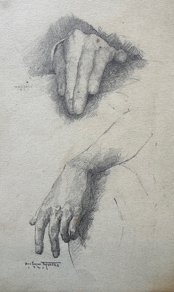 Bertram G. Bruestle, Two Hands
pencil, 8"" x 5 1/2""
JCA 6974.06
$350