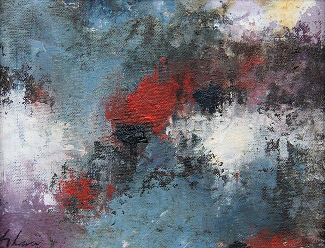 Charles Green Shaw, Dusk Echoes
oil on board, 5"" x 6 1/2""
signed, Shaw, lower left 
signed, Charles Show, verso
titled and dated, 1958, on label verso
JWC 11/11.03
$3,500