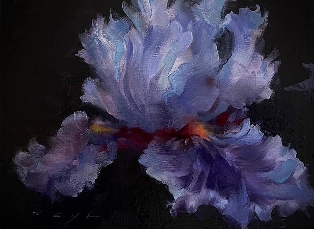 Ralf Feyl, Bearded Iris #2 (Blue)
oil on board, 6"" x 8""
JCA 6985.03
$1,100