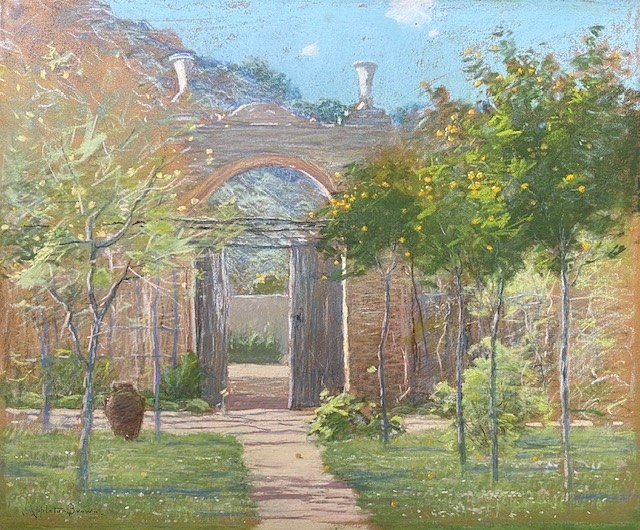 J. Appleton Brown, In The Courtyard, Spring
pastel on paper, 18"" x 21 1/2""
JCA 6956.02
$3,500
