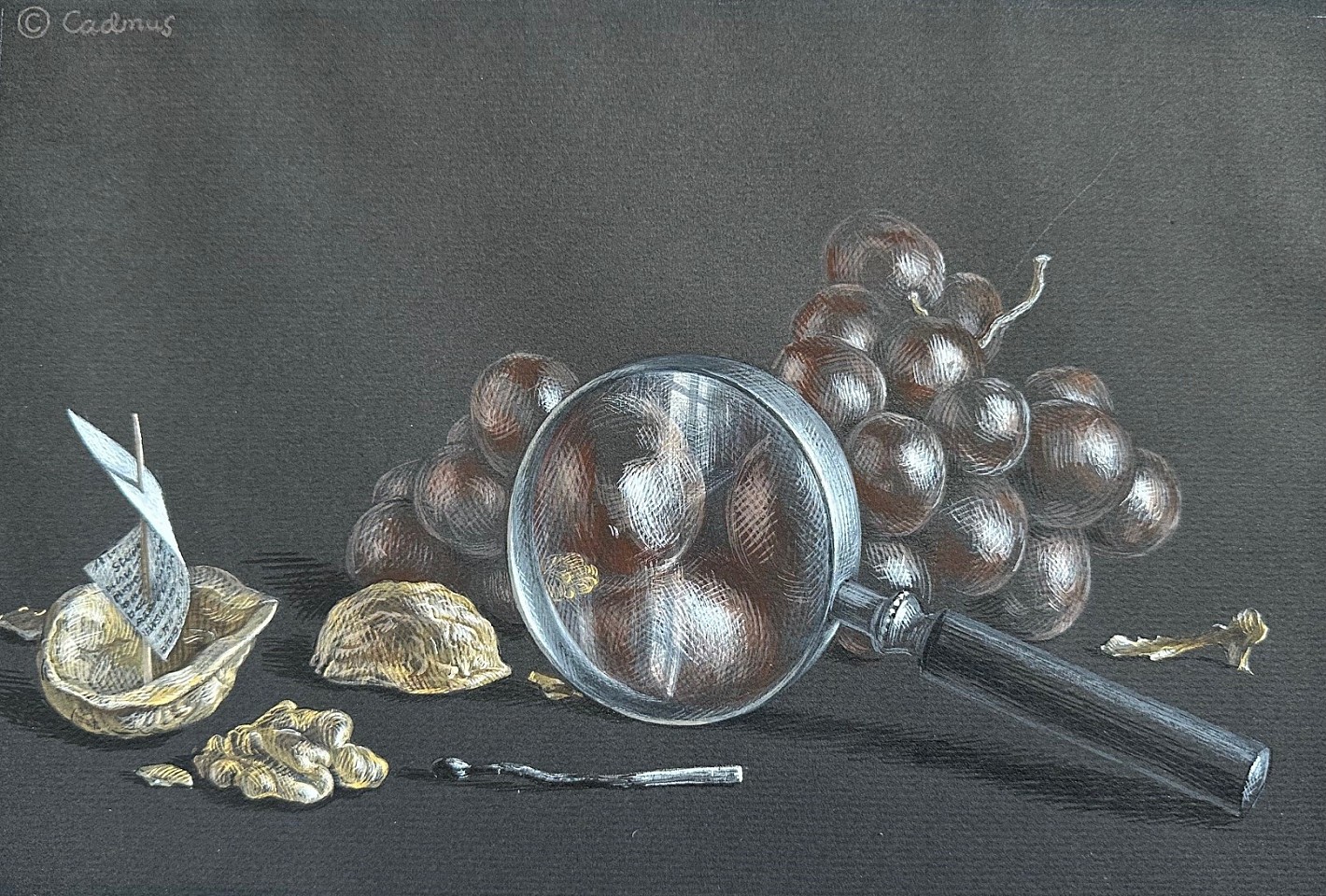 Paul Cadmus, A Closer Look
colored chalk on black paper, 7"" x 10 1/2""
JWC 1124.40
$15,000