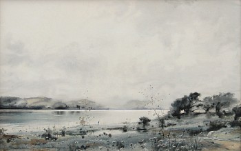 William Hamilton Gibson -&nbsp;Rising Mists on Waramaug, 1887