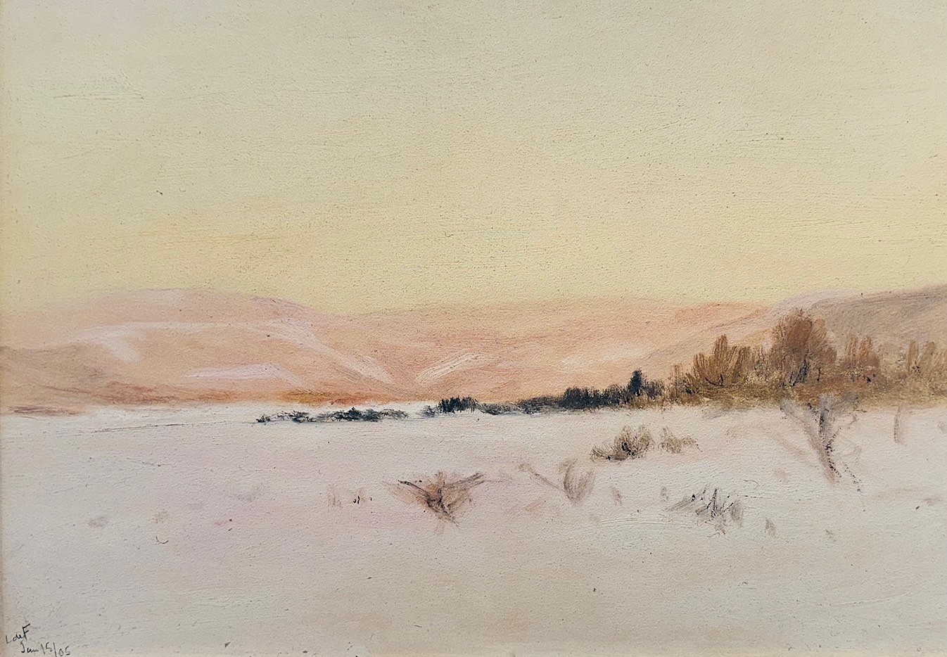 Lockwood de Forest, January
oil on paper, 9 1/2"" x 14""
MG 24
$7,500