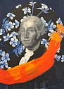 Jac Lahav, Orange Swipe Cherry Blossom
oil on canvas